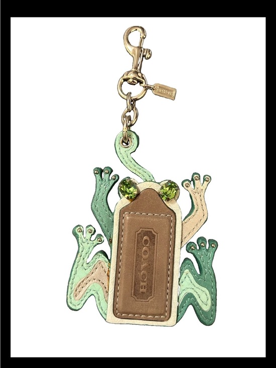 Coach Accessories - Coach Jeweled Leather Hangtag Frog Charm, 2008 Style: (#92437) *EXTREMELY RARE*